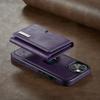 M6 Magnetic Detachable Leather Wallet for Iphone Samsung Phone Case Shockproof Full Protective Card Holder With Cash Pocket