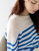 THEELO Seethrough Stripe Knit (Blue)