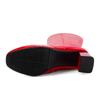 European and American Women's Shoes, Simple Round Toe Thick Heels, High Heels, Side Zippered Long Boots, Knee High Boots