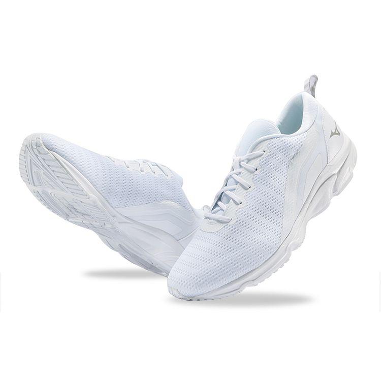 Mizuno Ezrun To Minimalist Solid Color Fabric Shock Absorbing Durable Breathable Rebound Low Top Running Shoes Unisex Sneaker White J1GC185501
