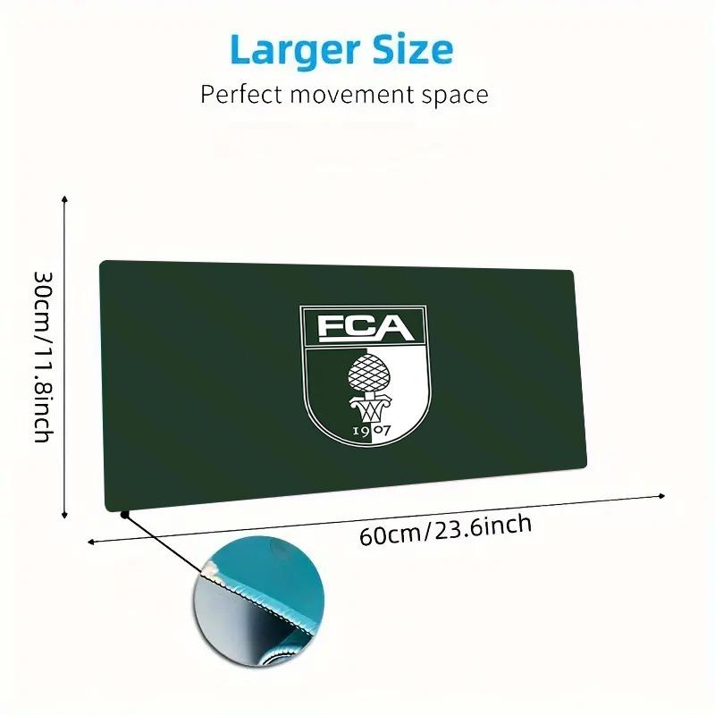 FC Augsburg2 Print  Cushion Non-slip Laptop Tablet Big Mousepad XXL Mat Mini PC Playmat With Lock edge