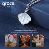 Grace Girl 'One Lifetime' Elegant Shell Necklace
