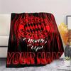 1PC Custom Name Bayern Munich Patterned Flannel Blanket Suitable For All Seasons for Home Decor Warmth and Comfort Gifts Holiday Present