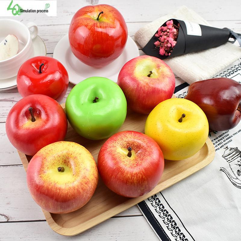 Plastic Red Fuji and Red Delicious Fake Apple Display Decoration Prop