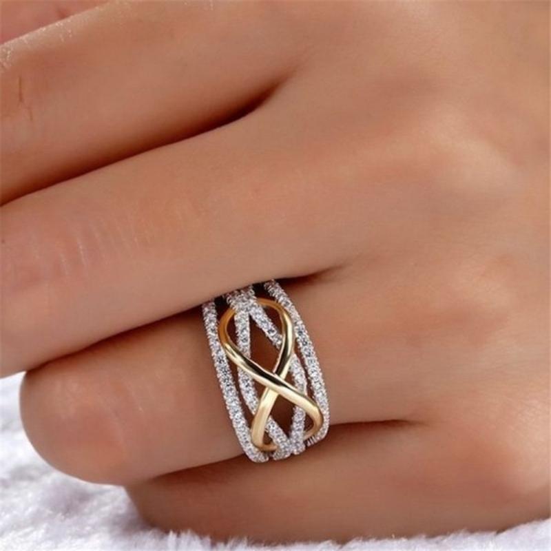 Fashionable Women'S Accessory Rings, Versatile Wedding Engagement Rings, Niche Design Bridal Jewelry