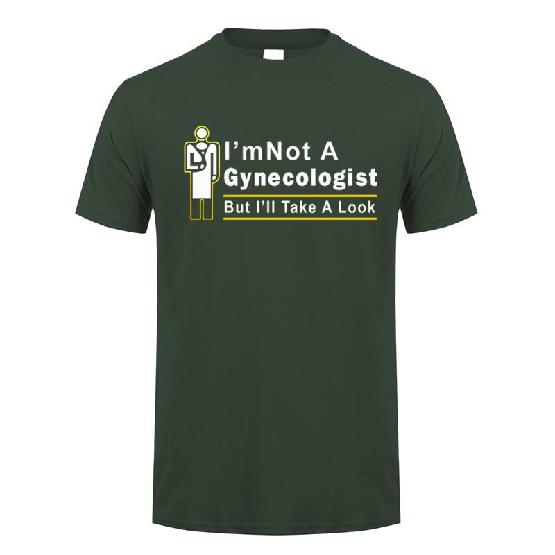 Im Not A Gynecologist But Ill Take A Look T Shirt Summer Short Sleeve Funny Doctor Tshirts Cotton Unisex Tshirt Tops