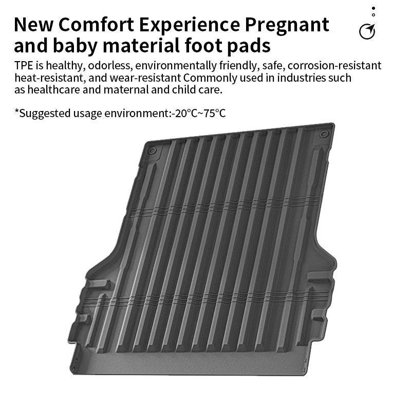 Fits 24 BYD SHARK Trucks: TPE Rear Bed and Trunk Protective Mats.