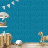 Wallpaper Geometric pattern turquoise, bottom turquoise 50x1000