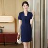 La Chapelle Square Neck Anti-Wrinkle Midi Dress