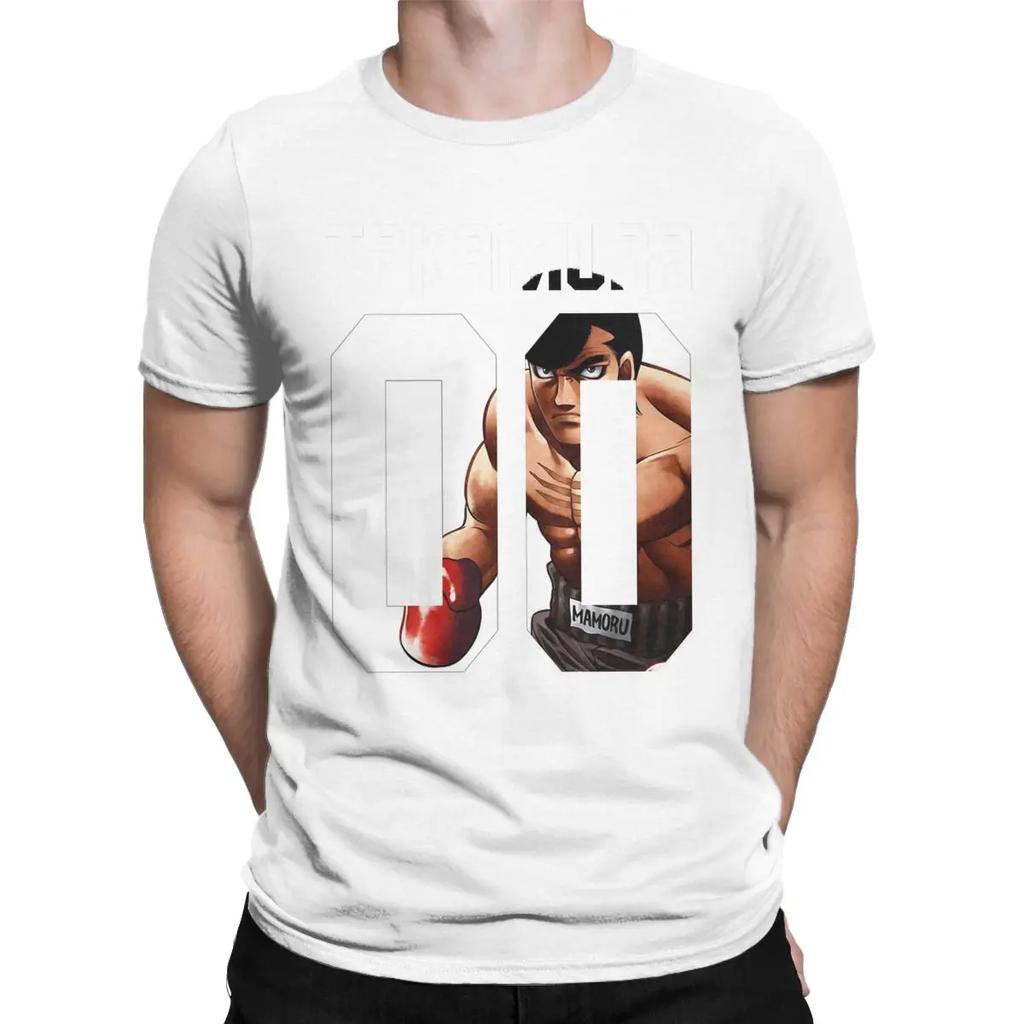 Takamura Hajime No Ippo T-Shirt Men Boxing Funny Pure Cotton Tees Crew Neck Short Sleeve T Shirt New Arrival Clothing