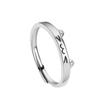 Cat and Dog Diary, Couple Ring, Niche Design, A Pair of Women and Men, Light Luxury Models Can Be Spliced Together, Cute Pet Ring