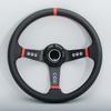 JDM Universal 14inch PVC Leather Steering Wheel Deep Dish Racing Sports Gaming Steering Wheel