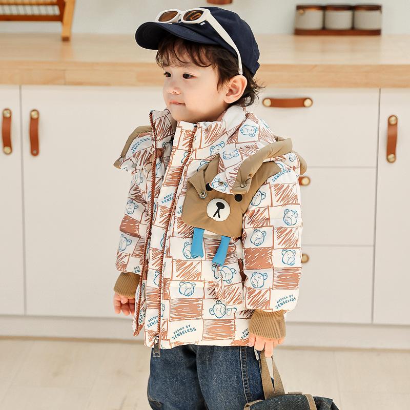 

Детский пуховик, зимняя утепленная белая куртка для мальчиков для мальчиков