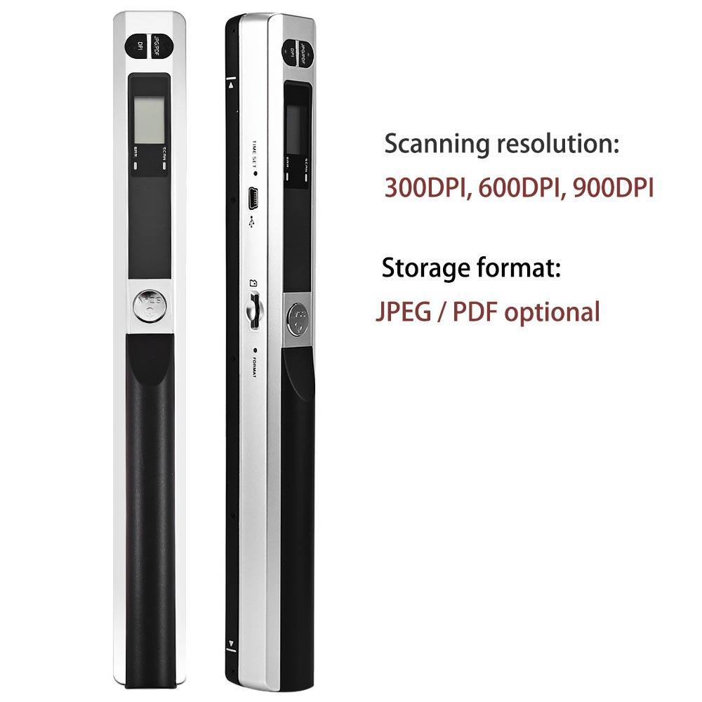Handheld Portable A4 Book Document Photo Scanner 300DPI, 600DPI,900DPI PDF/JPEG Selection Iscan Handy Mobile Portable Scanner