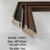 Teak Coffee Gold Solid Wood Oil & Calligraphy Frame Strips