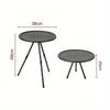 Portable Picnic Camping Table Adjustable Small Round Table Outdoor Aluminum Alloy Folding Table Lightweight Coffee Table