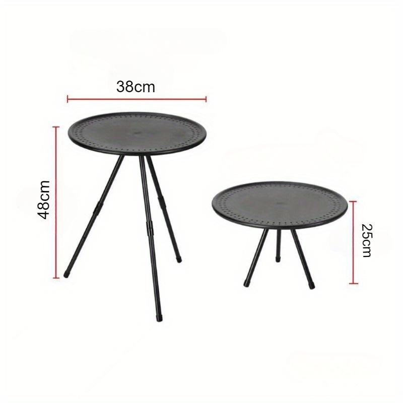 Portable Picnic Camping Table Adjustable Small Round Table Outdoor Aluminum Alloy Folding Table Lightweight Coffee Table