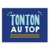 [A3624] - Ceramic Magnet 'Tonton' Blue (Uncle On Top) - 8x6cm