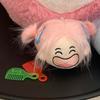 Long Hair Doll Pendant Cute Doll Cartoon Design Doll Girl Head Key Chain Doll Girl