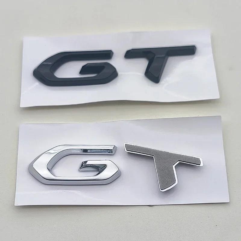 OVII3 3D ABS Logo GT Emblem Letters Car Trunk Badge For Peugeot 208 2008 201 206 508 5008 207 408 4008 3008 308 GT Sticker Accessories