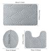 Household 3D Jacquard Plush Toilet Floor Mats Water Absorbing Non Slip Floor Mat At The Entrance of The Bathroom Toilet Carpet Comfortable Door Mat