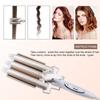 Curling Iron Wand 3 Barrel Nano Titanium Ceramic Coating Tourmaline Triple Barrels Beach Hair Waver Curler For Deep Waves
