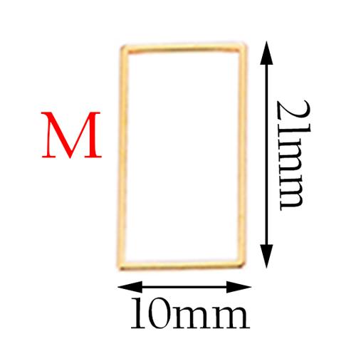 20pcs 3 Size Gold Stainless Steel Charm Pendant Open Bezels Hollow Pressed Resin Frame Mold Bezel DIY Jewelry Making Accessories