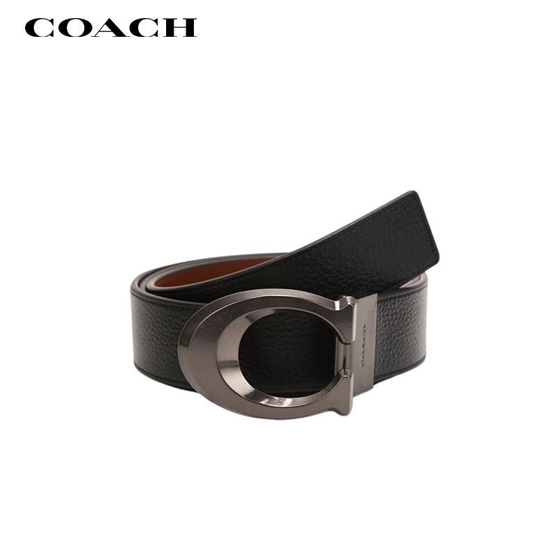 Pánský oboustranný kožený pásek COACH