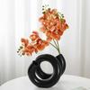 Nordic minimalist ceramic vase Black and white matte glazed hydroponic flower planter Creative Home Decors Ceramic Crafts