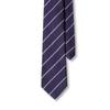 BANTS Hdr Silk Regimental Stripe Tie - Navy X Violet