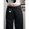 Retro Washed Women's Wide-Leg Jeans - Stylish, Slimming and Straight Cut