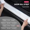 AAAJJ1 4PCS Car Threshold Protector Transparent Decorative Badge Sticker For Insignia Astra G J F K Vectra C H Corsa C B D Omega