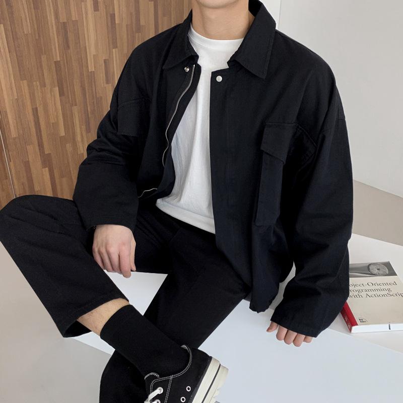 Jackets Men's Autumn New Workwear Jackets Korean Style Trendy Baseball Uniforms Casual Loose Autumn Clothes