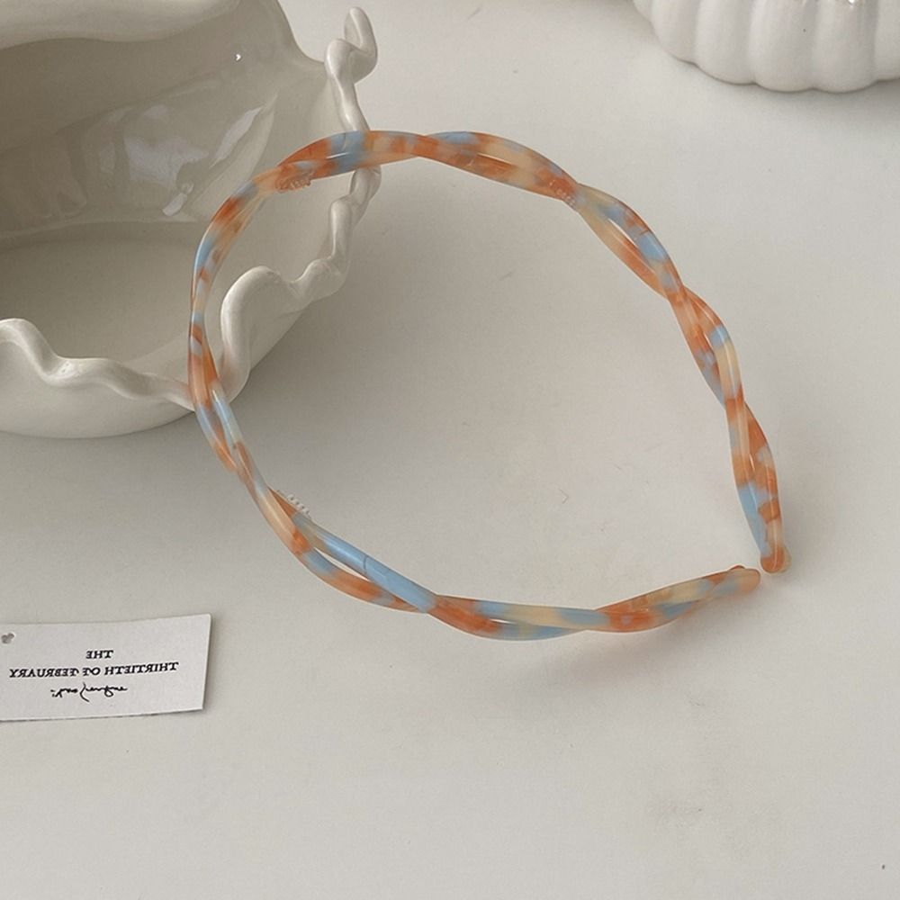 Acid Women Hairpin Female Hair Accessories Cross Headband Korean Style Headwear Twist Hair Band