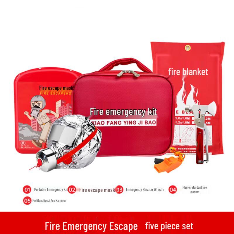 5-Piece Fire Safety Emergency Escape Kit
