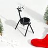 Standing Christmas Reindeer Tealight Holders Iron Metal Tea Light Candle Holders  Festivel