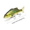 Multi Section Fish Hard Bait PVC Soft Bait S-Shape Swimming Posture Lure Road Runner ABS Plastic Fishing Lures