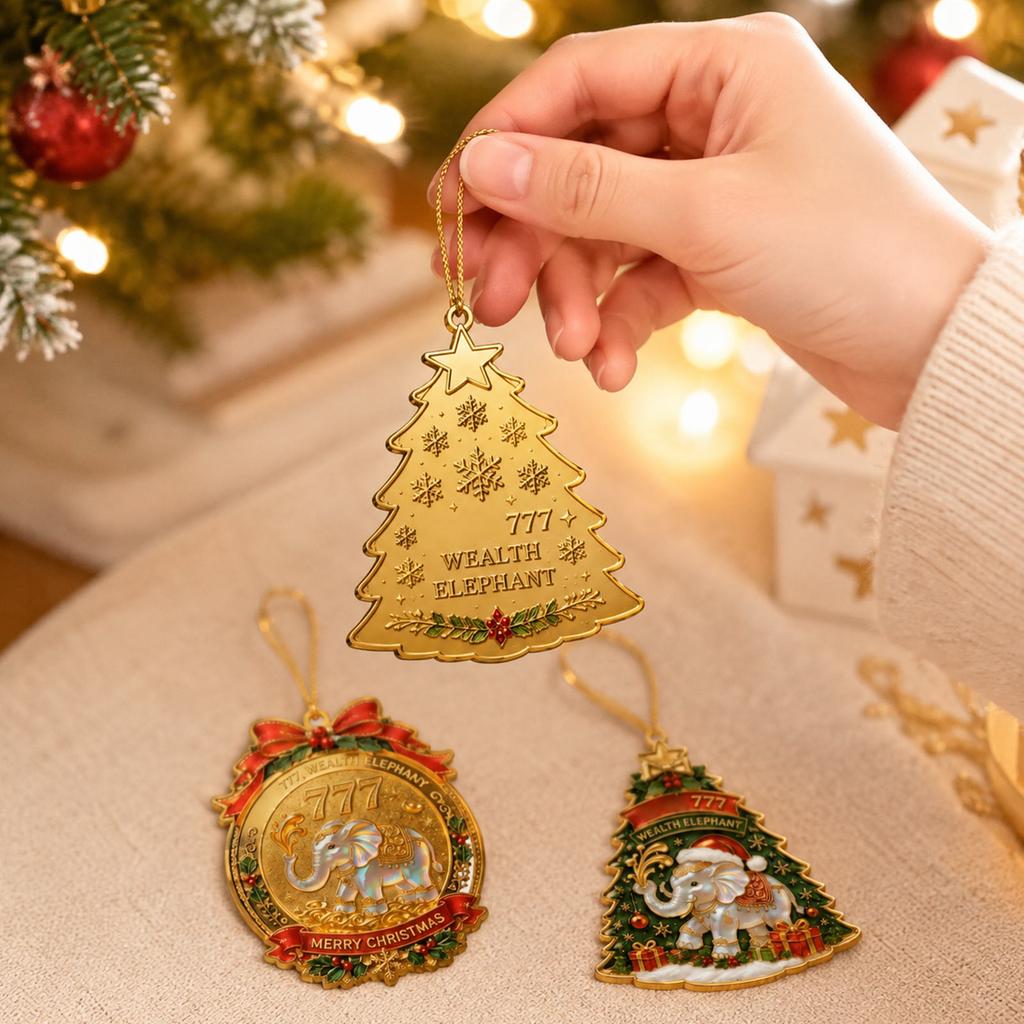 2D Flat Acrylic Christmas Tree Ornament Hanging Decoration for Holiday Home
