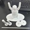 Kreative Gewichtheben Figur Badezimmer Tissue Toilettenpapierhalter 3D-Druck Gewichtheben Ständer Tissue-Ablage Neue Heimdeko