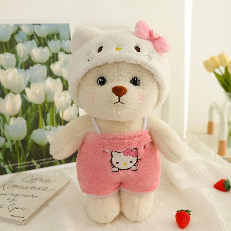 Transform Into A Bear Doll Plush Toy Cute Dressing And Hugging Bear Doll Rag Doll Gift