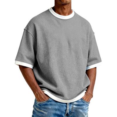 Męski T-shirt Oversize Koszulka Sportowa Męska Topy Krótki Rękaw