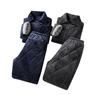 Crystal Velvet Winter Cotton Home Wear Set: Thick Padded Suit for Detention Center Guard