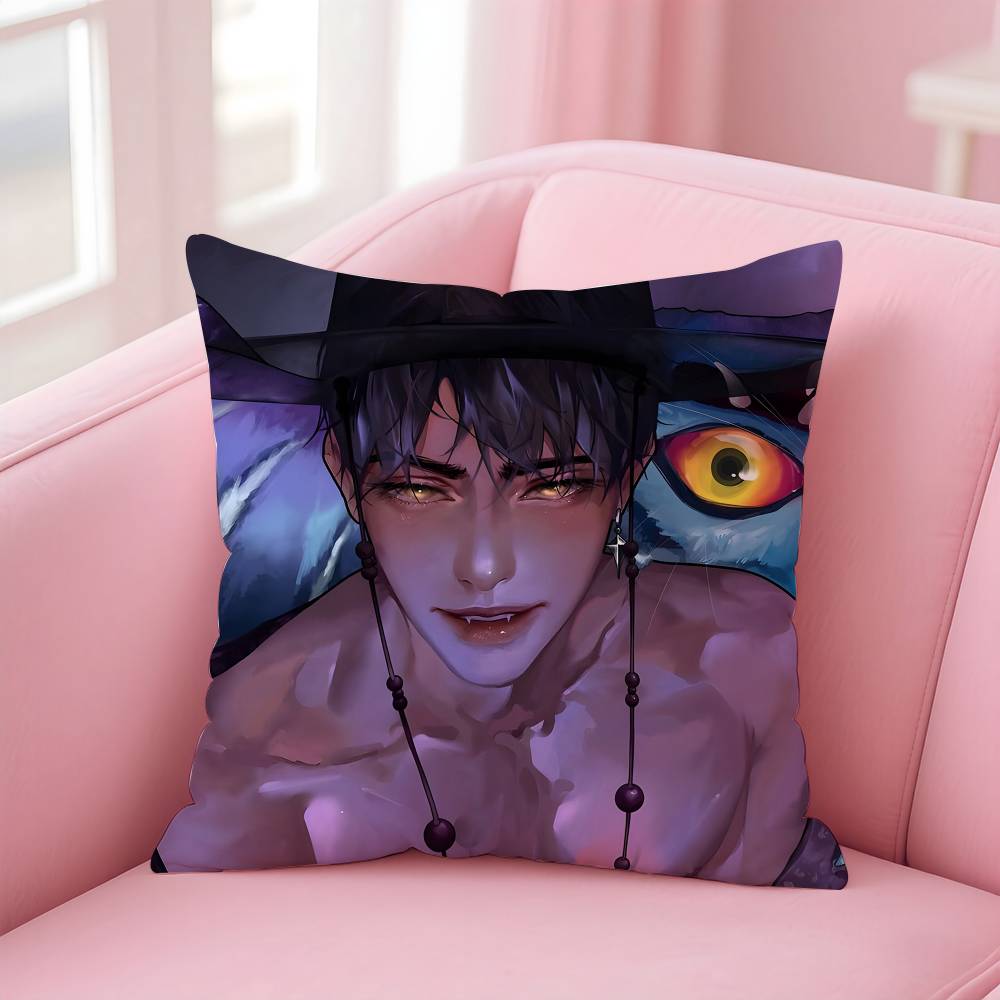 Hot KPop S-Saja Boys Pillow Case Comfort Sofa Bed Silky elegant Invisible zipper Custom Decorative cushion cover