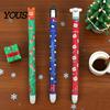 Friction Eraser Pens 3Pcs Erasable Gel 0.5mm Christmas Themed Pen Quick Drying Smooth Writing for Office Stationary Sustainable Tools
