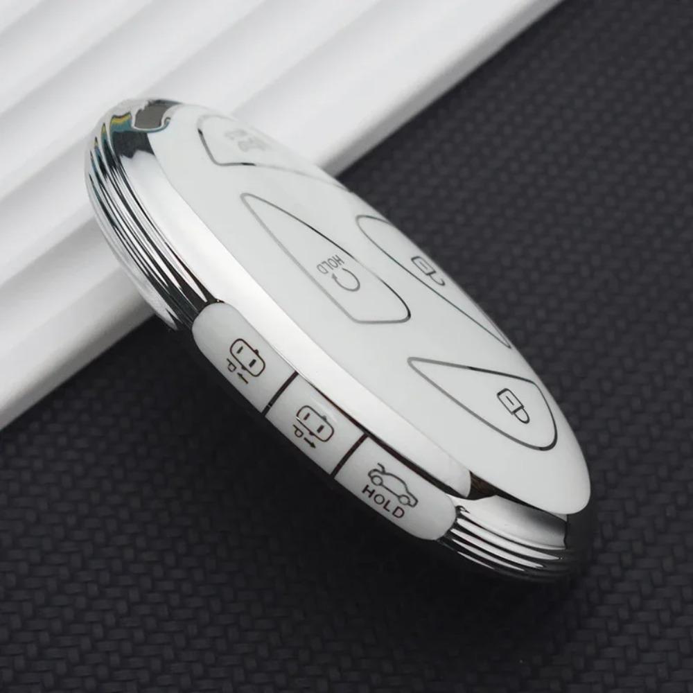 Smart Remote Key Shell Fob TPU Car Key Case for Hyundai 5/7 Buttons Grandeur GN7 KONA Ev 2023 Lonic 6 Auto Cover Accessories