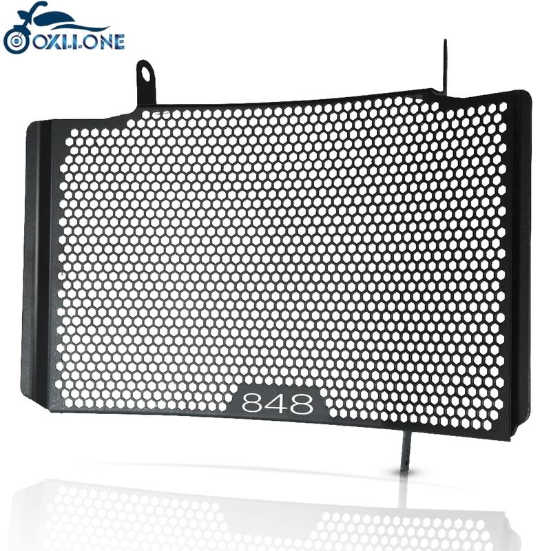 For DUCATI 848 1098 1198 Streetfighter 848 1098 Motorcycle Aluminum Radiator Guard Oil Cover Protector Grille Protection