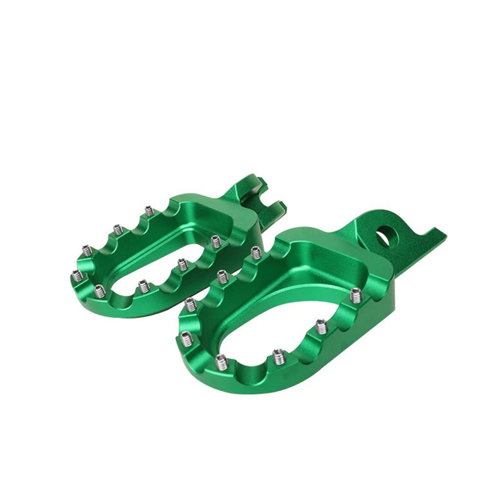 Green Footpegs Foot Pedals Rests For Kawasaki KX250F/450F 09-18 KX65 00-19