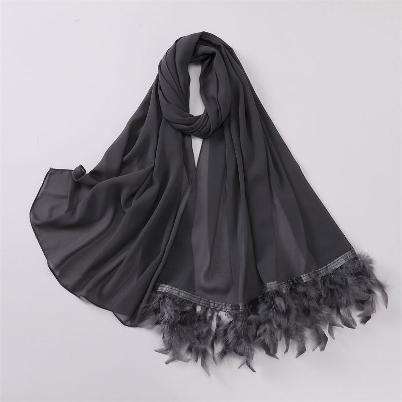 Women Long Solid Muslim Chiffon Hijab Scarf Head Wrap For Female Hijabs Scarves Jersey Hijabs Islamic Turban Headband Shawl
