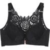 Large-sized Front-buttoned Bras Women's Thin Cup Bras Gathering Bras Without Steel Rings Beautiful Back Bras