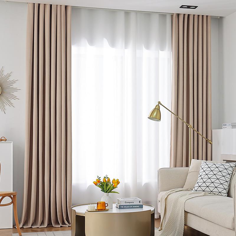 French Retro Light Luxury Australian Cashmere Full Blackout Curtains Fabric Heat Insulation Sun Protection Bedroom Living Room Curtains